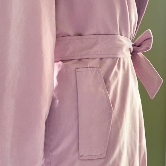 NWT VERO MODA Lightweight trench coat in pink Size M - Picture 8 of 13